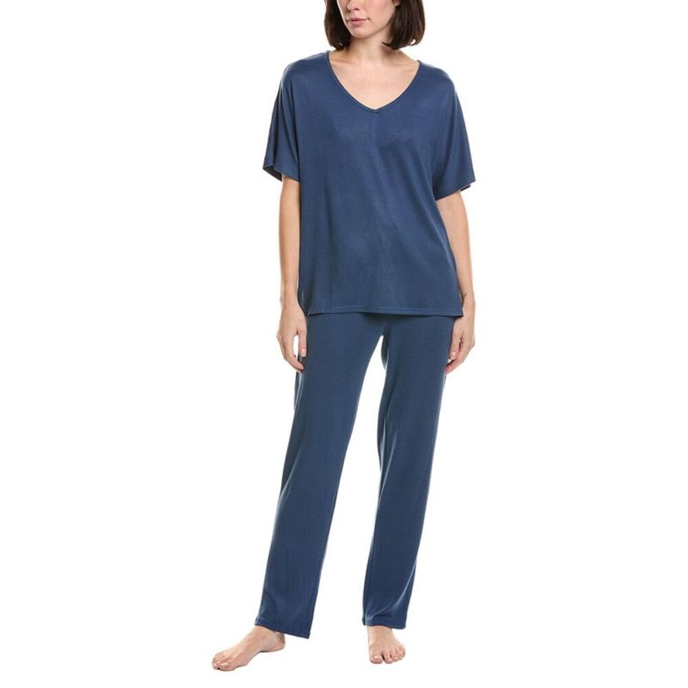 N Natori Womens  2Pc Oasis Pajama Set, Blue